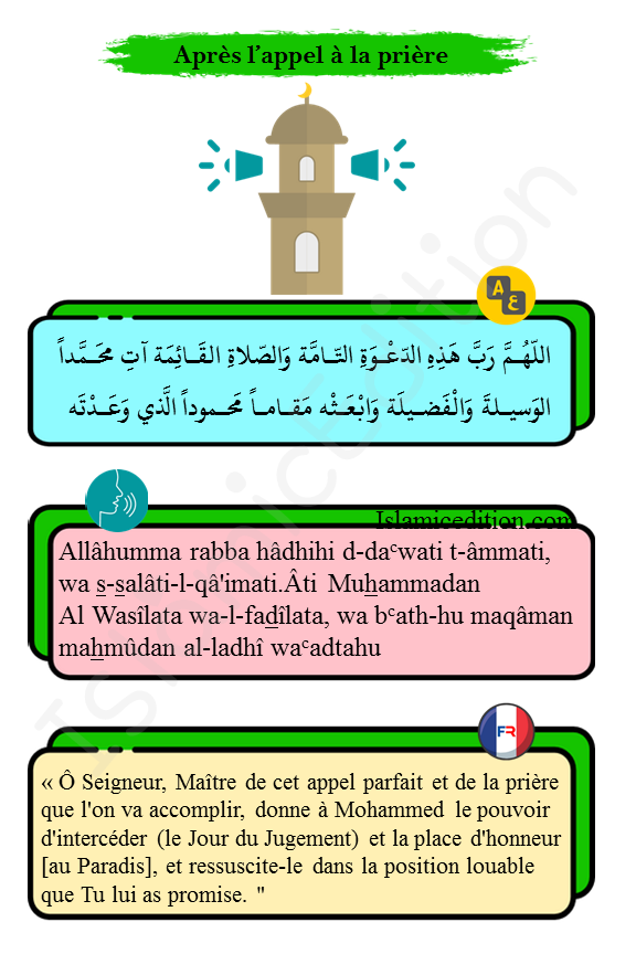 Invocations après l'appel a la prière  #is